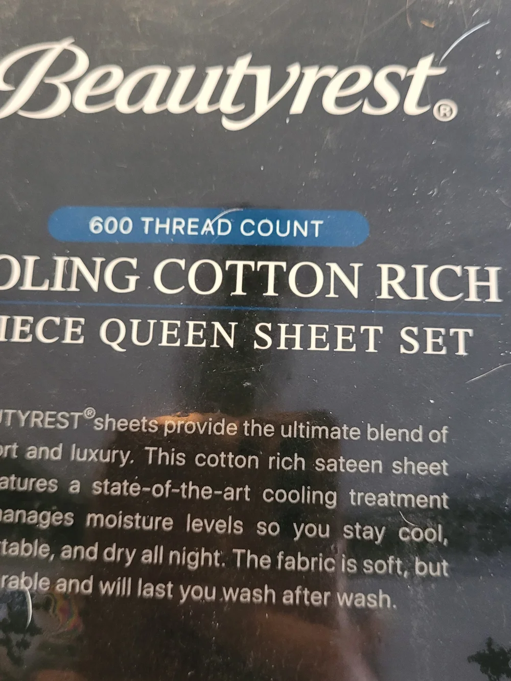 Beautyrest Alpha Cotton Gray Sheet Set 600 Thread Count